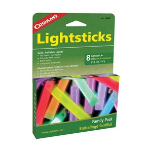 COGHLAN'S Lightsticks - 4'' Family Pack - pkg of 8