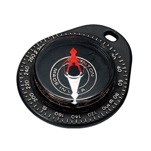 BRUNTON 9040 Key Ring Compass, 5Degree Resolution