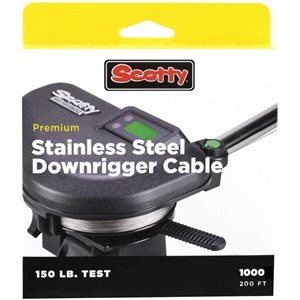 SCOTTY Replacement Downrigger Cable 200ft w / Kit