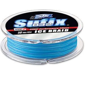 SUFIX 832 Ice Braid 8 lb. Ice Camo 50 Yd
