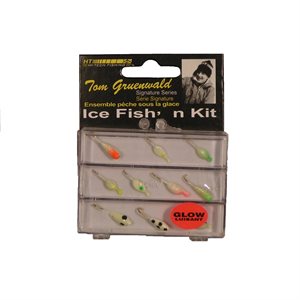 10 Piece Glow Panfish Ice Fish N Kit