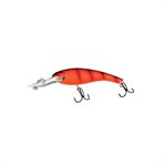 CRD Wally Diver Fluorescent Red Black Size 2-1 / 2'', 1 / 4 oz