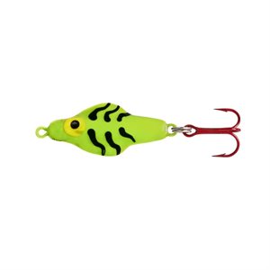 LINDY Rattl'n Flyer Spoon Chartreuse Tiger Size 1-5 / 8'', 1 / 4 oz