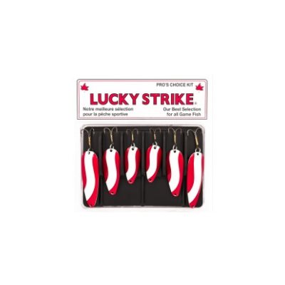 LUCKY STRIKE Red & White Devil Bait Kit 6 Pack