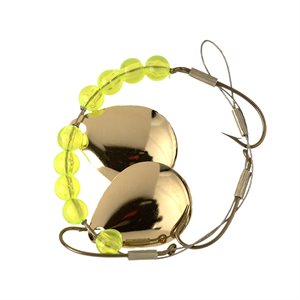 LUCKY STRIKE 8.5'' Crawler Harness Gold Yellow Beads