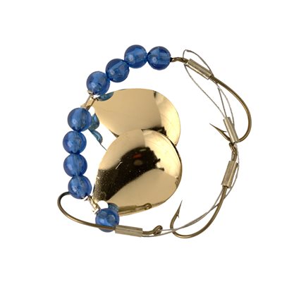 LUCKY STRIKE 8.5'' Crawler Harness Gold Blue Beads