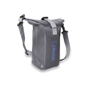 MUSTAD Dry Bag 2-3 L w / Phone Pouch Dark Grey / Blue 500D Tarpa