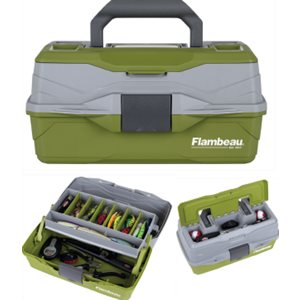 FLAMBEAU 1 Tray Tackle Box w / Lid Storage