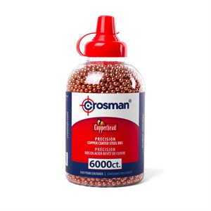 CROSMAN Copperhead BBs 6000ct 4.5mm 6000ct Copper Coated