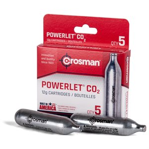 CROSMAN Powerlet 12g CO2 Cartridges 5 count