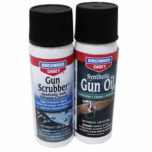 BIRCHWOOD Gun Scrubber 1.25 oz & Synthetic Gun Oil 1.25 ounc