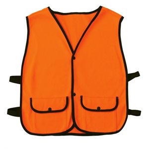 BACKWOODS Fleece Orange Vest - Pockets