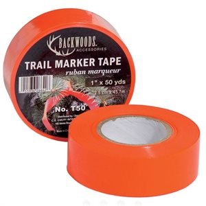 BACKWOODS Trail Mk Tape 50yd Fluo Orange
